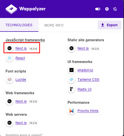 Wappalyzer